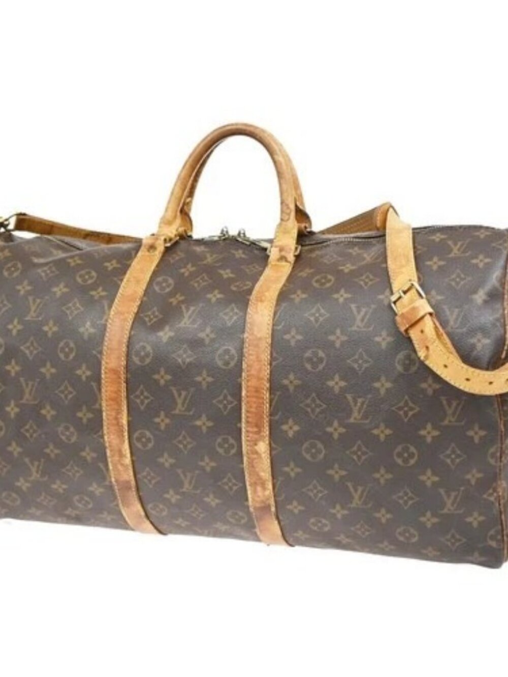 LOUIS VUITTON Keepall Bandouliere 55 2Way Hand Bag Monogram Brown M41414 85KD385